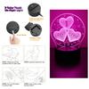 3D Lamp LED Night Light illusion I Love You Gadget Heart Bedroom Desk Lamps Home Decor Romantic Night Love Valentine's Day Gifts