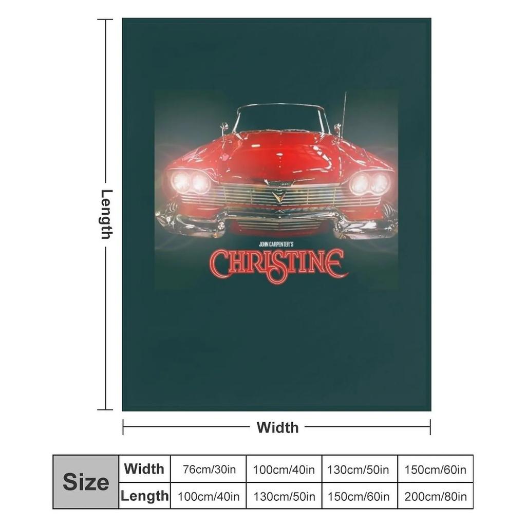 New Christine Horror Movie Throw Blanket Blankets For Sofas Kid'S Custom Nap Blankets