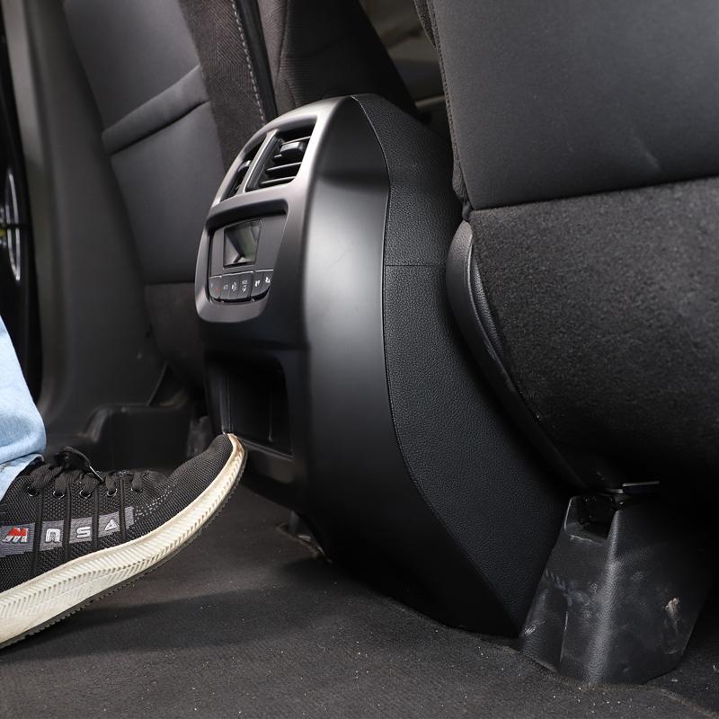 For Honda Pilot 2015- ABS carbon fibre/Matte black Rear Air Condition Outlet Vent Frame Cover Trim Car Accessories