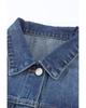 Azura Exchange Distressed Buttons Denim Jacket