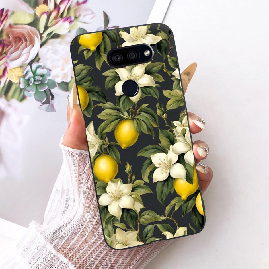 Para LG K40s 2019 Funda Nueva Moda Flor Mariposa Silicona Suave Mate Cubierta Para LG K40s K 40s Funda en LGK40s Paracho Protector