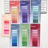 Solid Color Sticky Note Index Label Book Notebook Page Marker Paper Bookmark Tearable Waterproof Stationary Stickers
