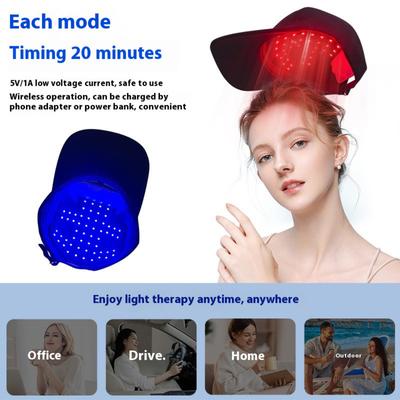 Red Light Therapy for Hair Fast Growth Cap Red&infrared Light Therapy Device for Hair Loss Treatment with Usb Charging Anti-Hair