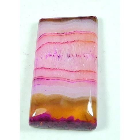 69Cts. Dyed Onyx Agate Rectangle Cabochon Loose Gemstone 21X40MM SK-4356