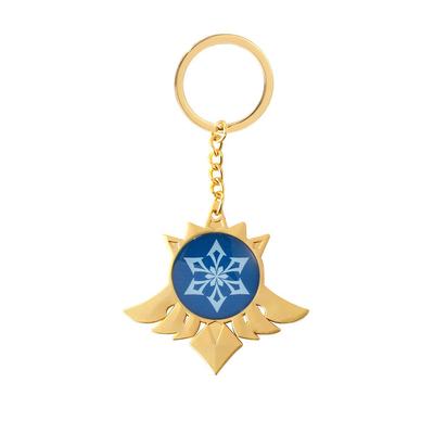 Mondo Élément de Glace Œil de Dieu Porte-clés Pendentif Petit Pendentif pour Clés de Voiture Décoration de Sac Cadeau d'Anniversaire Festival Scolaire Accessoires Anime