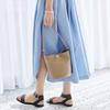 Shrink Leather Knot Handle Shoulder Bag In Greige [Breath TOPKAPI] 2-Way