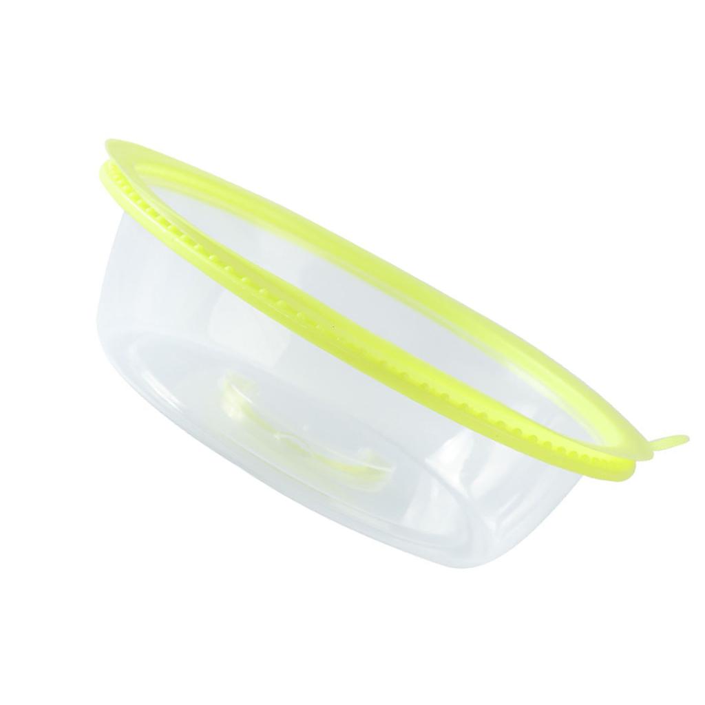 Microwave Heating Sealing Cover Transparent PP Stackable Temperature Keeping Plate Serving Cover