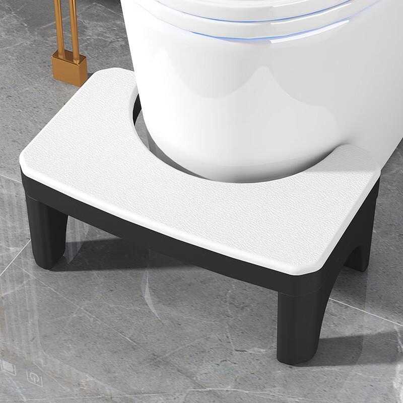 JINGRUIXIANG White Thick Plastic Toilet Stool