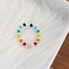 Geometric Rainbow Bead Ring for Women - Trendy Index Finger Accessory