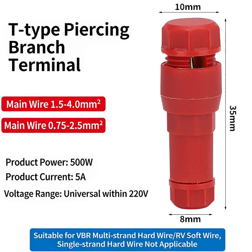 Piercing Type Fastlock Piercing Terminal Crimp Wiring Terminal  Outdoor Lighting Fixtures