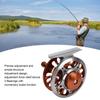 Fly Fishing Reel Efficient Braking 3 Bearings 2 Colors Adjustment CNC Processing 3/4 Fly Reel for Outdoor Fishing