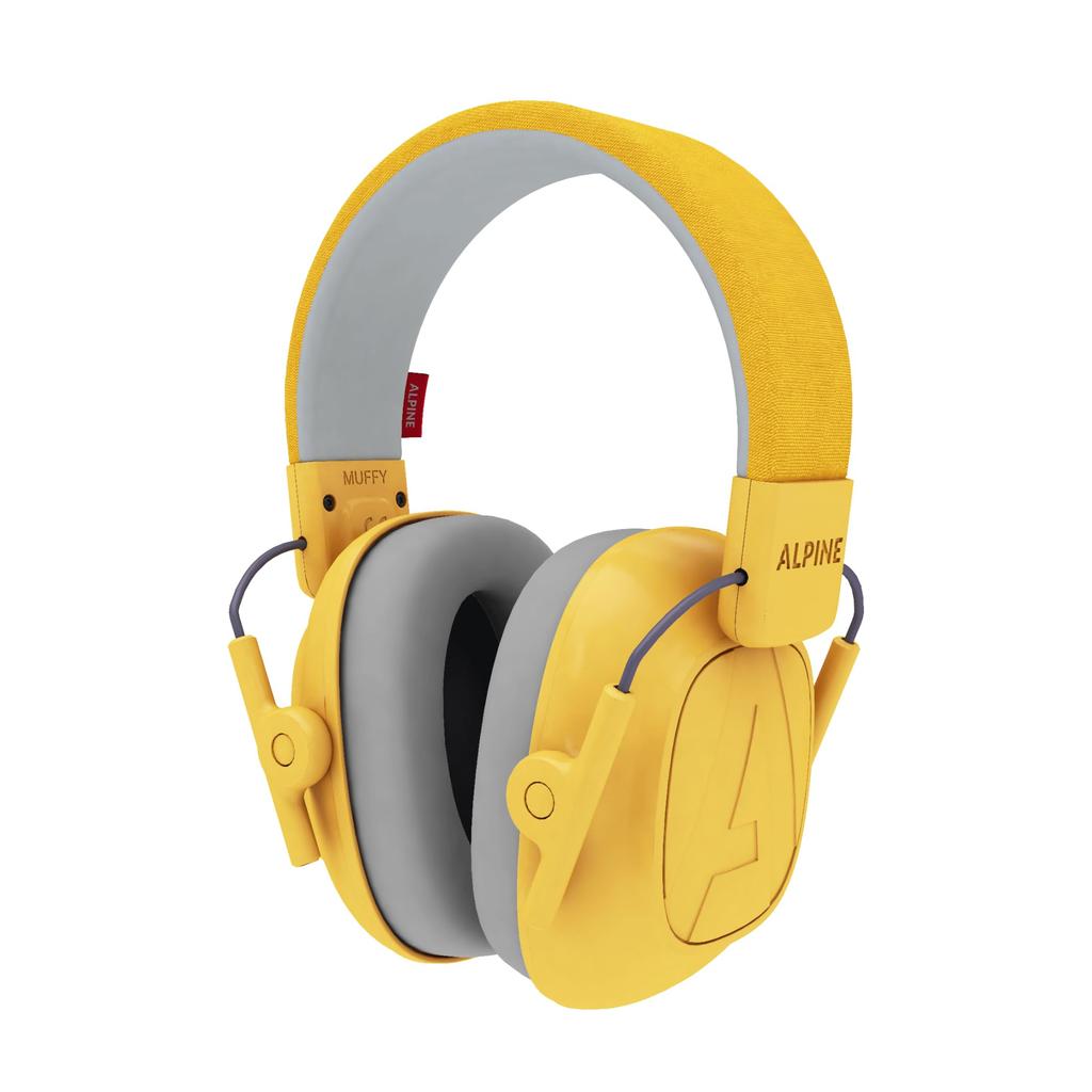 ALPINE HEARING PROTECTION MUFFY KIDS for Yellow (Alpine) Earmuffs, Soundproofing, Sound-Blocking, Children,