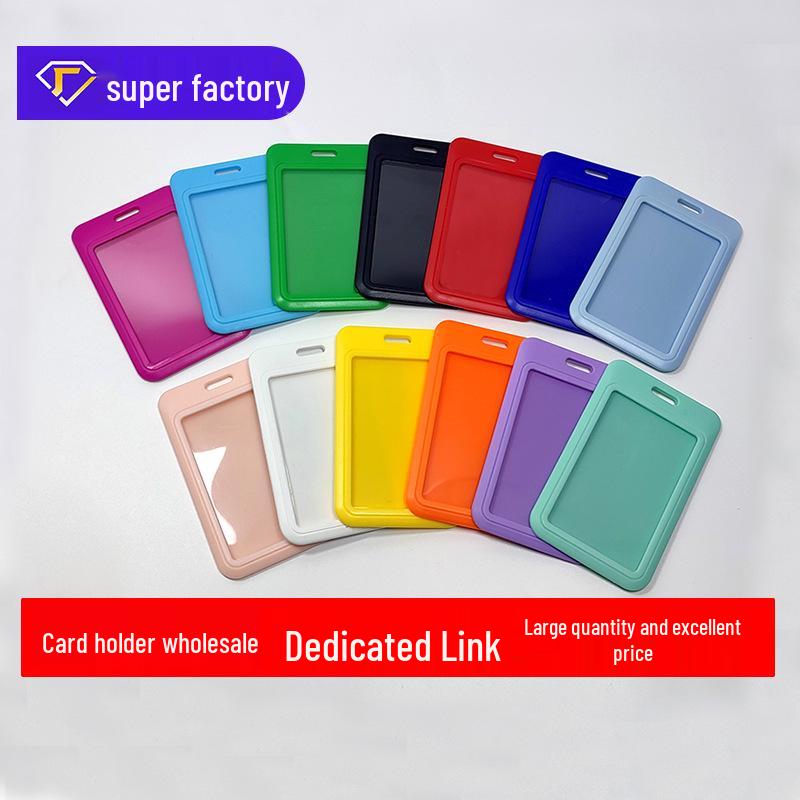 Cartoon-Colored ABS Plastic Slide-In Badge Holder for ID Cards