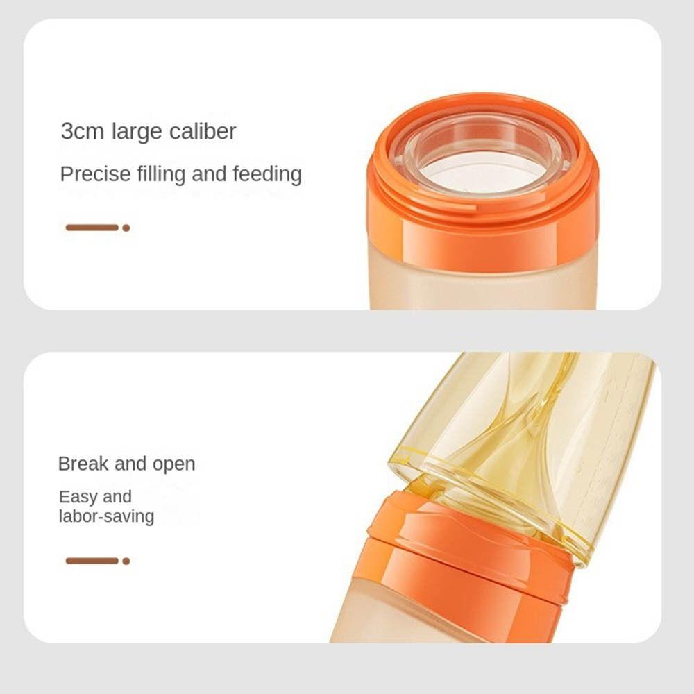 Squeezing Milk Feeding Bottle High Temperature Resistance Food Supplement Bottle  Rice/Powder