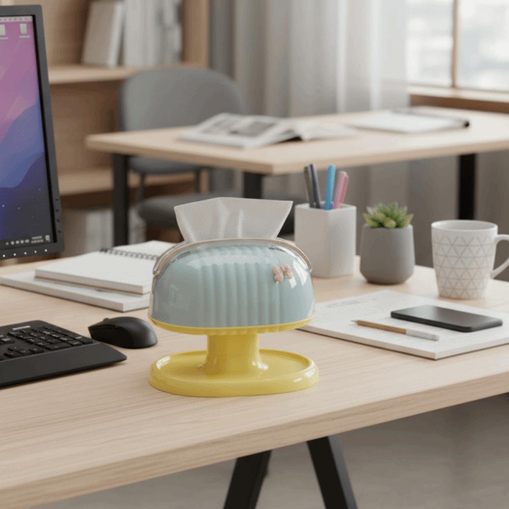 With Shelf Paper Towel Case Dust-Proof Napkin Holder Paper Towel  Dispenser  Office