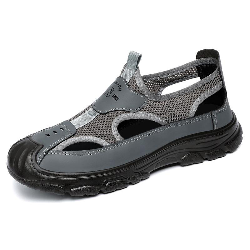 Sandals men's summer new polyurethane men's shoes hollow breathable casual shoes outdoor wading hole shoes lightweight single shoes