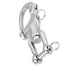 316 Stainless Steel Jaw Swivel Snap Shackle for Sailboat Spinnaker Halyard 03#