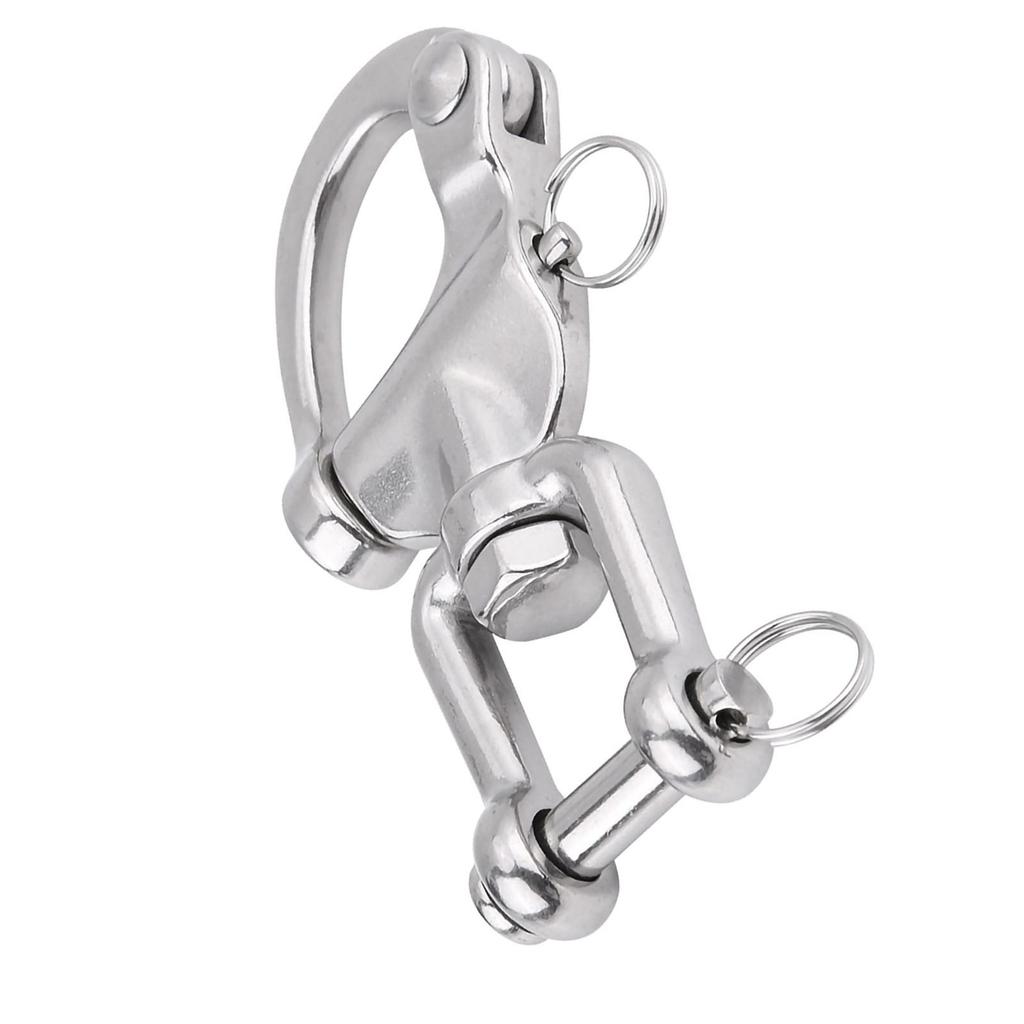 316 Stainless Steel Jaw Swivel Snap Shackle for Sailboat Spinnaker Halyard 03#