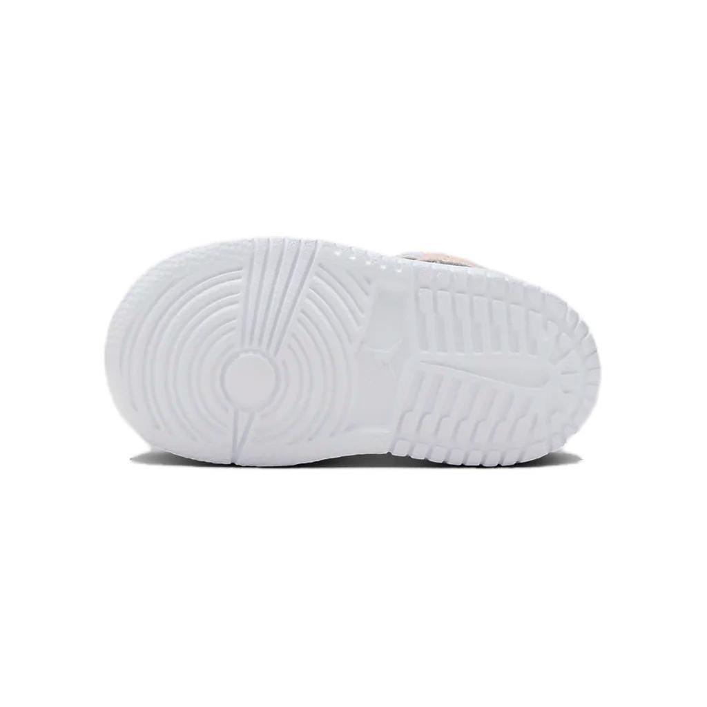 Jordan Air Jordan 1 Mid Cushioning, Wear Resistant High top Toddler Shoes White Pink Infant And Toddler FQ1310-601