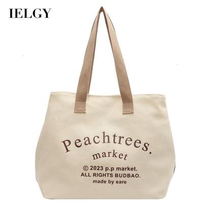 Fashion Letter Printing Going Out To School Canvas Shoulder Bag for Women