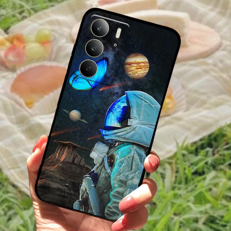 Hülle Für Realme C75 Stoßfestes TPU Silikon Handy Hülle Für Oppo Realme C75 4G Fundas Stoßstange Abdeckung Mode Weiche Schutzhülle