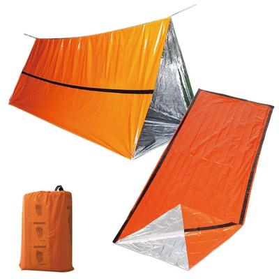 MORYTRADE Simple Tent and Sleeping Bag Survival Emergency Cold Wind Emergency Disaster Emergency Use Tent Simple Sleeping Set, Sheet, Aluminum,