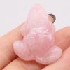 1Pc, Money Frog Figurine, Natural Crystal Stone Ornamental Decorations Jewelry for Good Luck & to Manifest Wealth 30×38mm