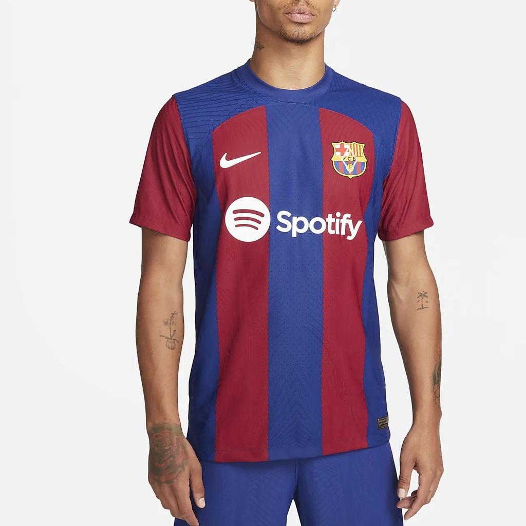 Nike Camiseta de Fútbol Rayada Edición Jugador Local Barcelona 23/24 Hombre Tops Azul DX2615-456