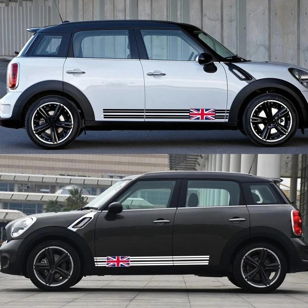 Autotür Seitenaufkleber Vinyl-Abziehbilder für MINI Cooper S R55 R56 F56 F55 F57 F60 R60 Countryman JCW Auto Karosserie Dekoration Zubehör