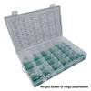 495Pcs Green Rubber O Ring Gasket Assortment Set 36 Sizes Nitrile Rubber Washer Oil Resistant Sealing O Rings Enduring