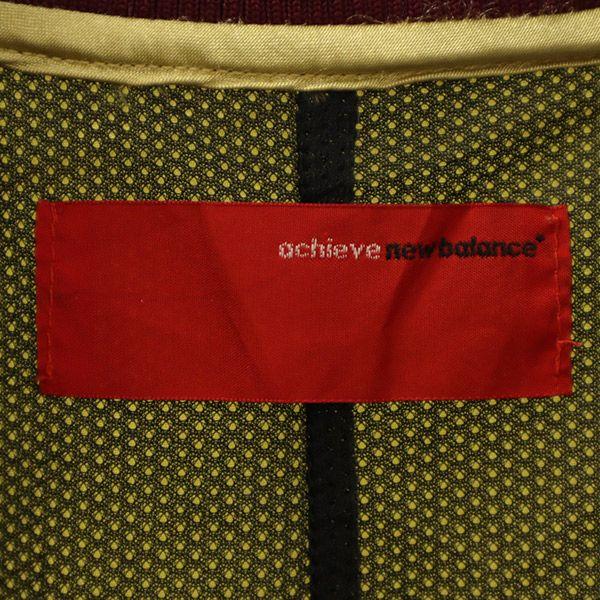 New Balance Nylon Jacket M Purple X Gold Zip Blouson Women Used