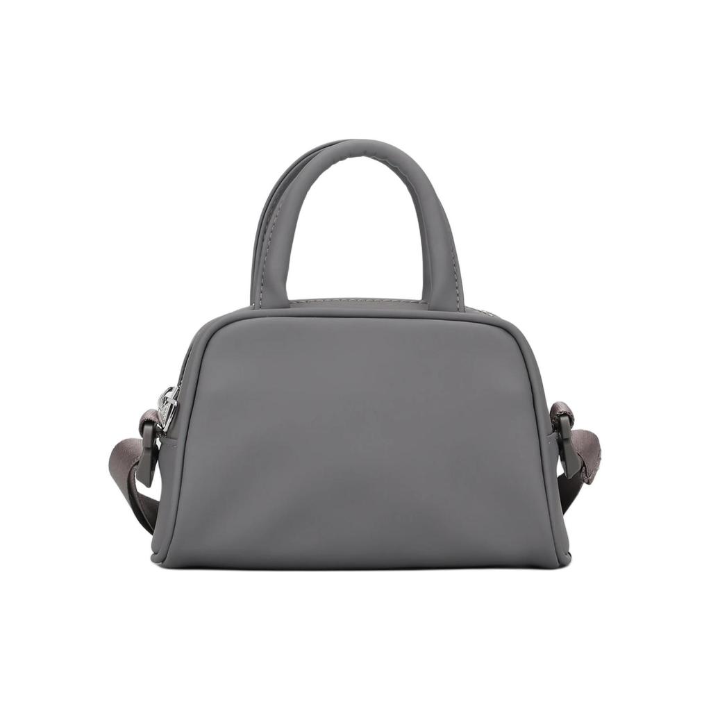 New Adidas Polyurethane Bowling Bag, Shoulder Bag, Handbag Regular Women's Charcoal Gray & White IN9112