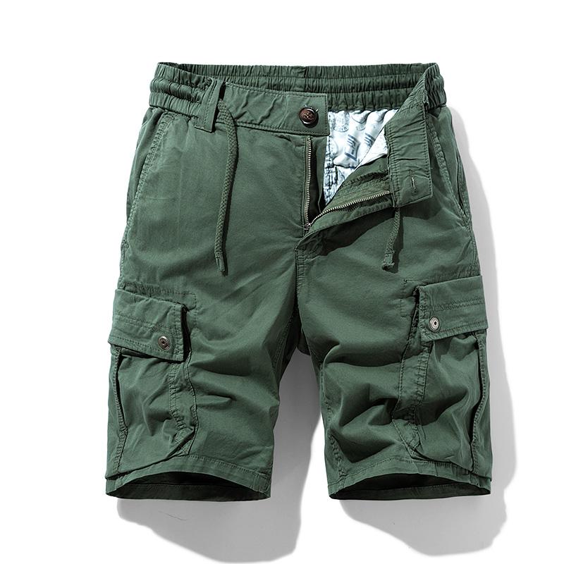 JAYSCE Herren Sommer-Shorts im Shibuya-Stil, locker sitzende Arbeitsshorts, Amikaji Outdoor-Cargohose mit mehreren Taschen, übergroße klassische kurze Hose