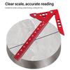 ViaGasaFamido Center Finder, Center Gauge, 45 Square, Square, Right Angle Ruler, 45 Degree Ruler, Right Angle Clamp, Carpenter's Marking Tool, Alumin