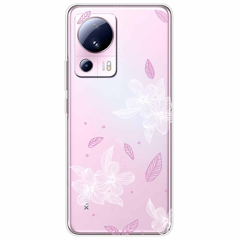 For Xiaomi 13 Lite 5G Case 13Lite Clear TPU Soft Lovely Cats Silicone Print Cover for Xiaomi Mi 13 Lite Transparent Xiaomi13Lite