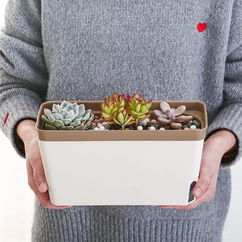 Vasi Rettangolari Vasi per Piante Succulente Vaso per Bonsai Paesaggistico Vasi per Piante Verdure Vaso per Coltivazione Fioriera Quadrata
