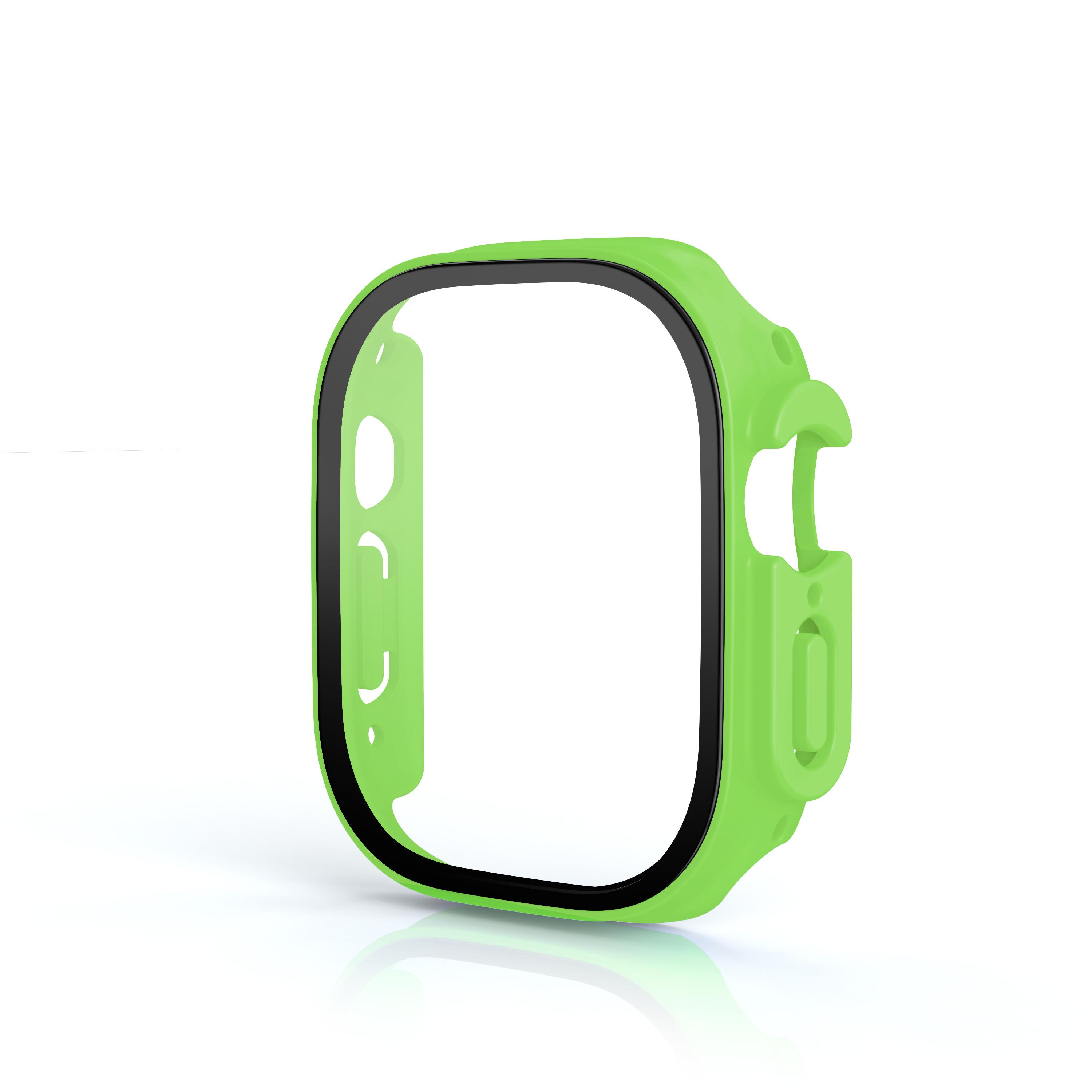 

1/3Pack Glass+case For Apple Watch Ultra 49mm strap smartwatch PC Bumper+Screen Protector Tempered Cover iwatch series Accessori ultra 49mm