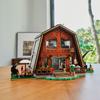 MOULD KING 16053 Streetview Baustein Die MOC Weihnachtshütte im Wald mit Led-Teilen Modell Spielzeug Kinder Weihnachtsgeschenke
