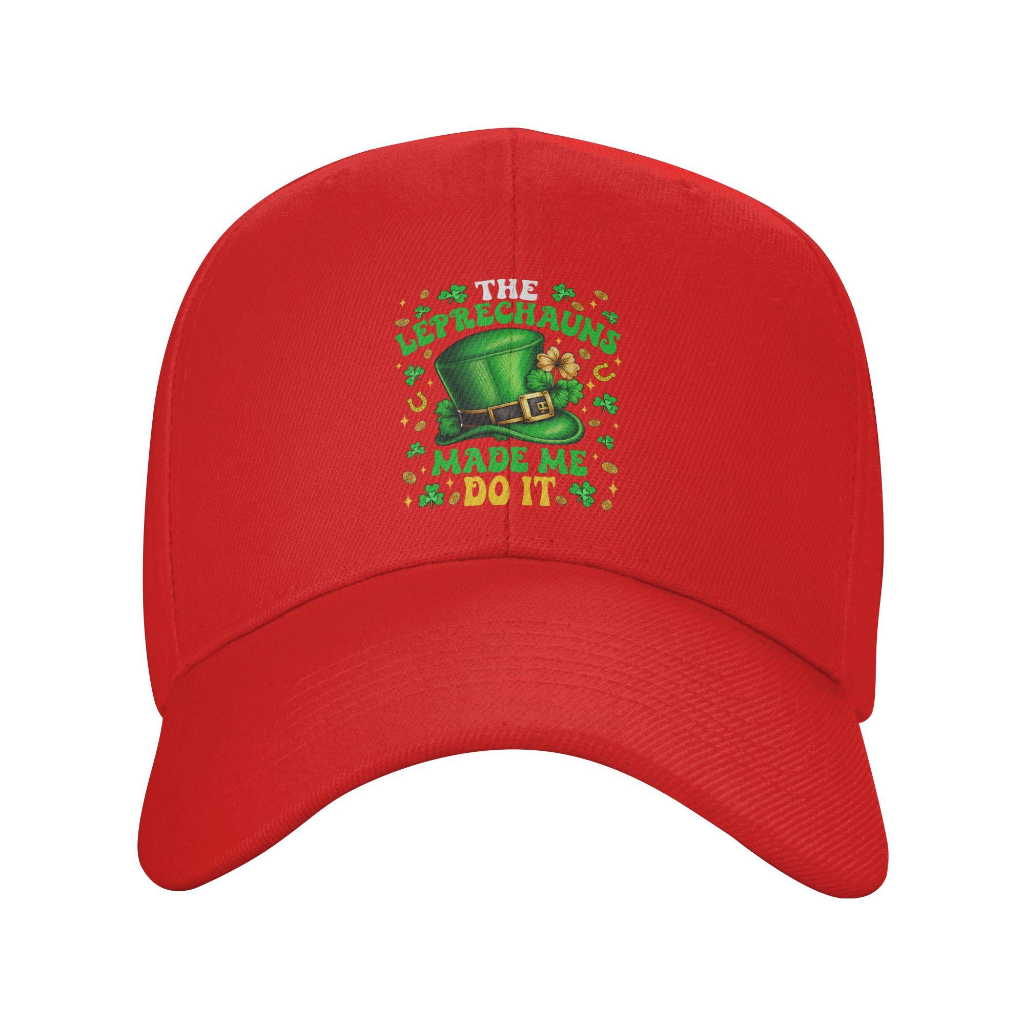 Summer Casual Baseball Cap Shamrock Leprechauns Made Me Do It St Patricks Day Outdoor Sport Hip Hop Hats For Unisex Baseball Caps One Size