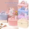Portable Plush Toiletry Bag For Women With Multiple Compartments And Easy-to-use Dual Zipper