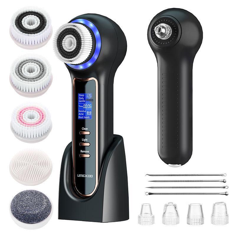 

Dual-Sided Soft Bristle Facial Cleansing Brush and Blackhead Remover