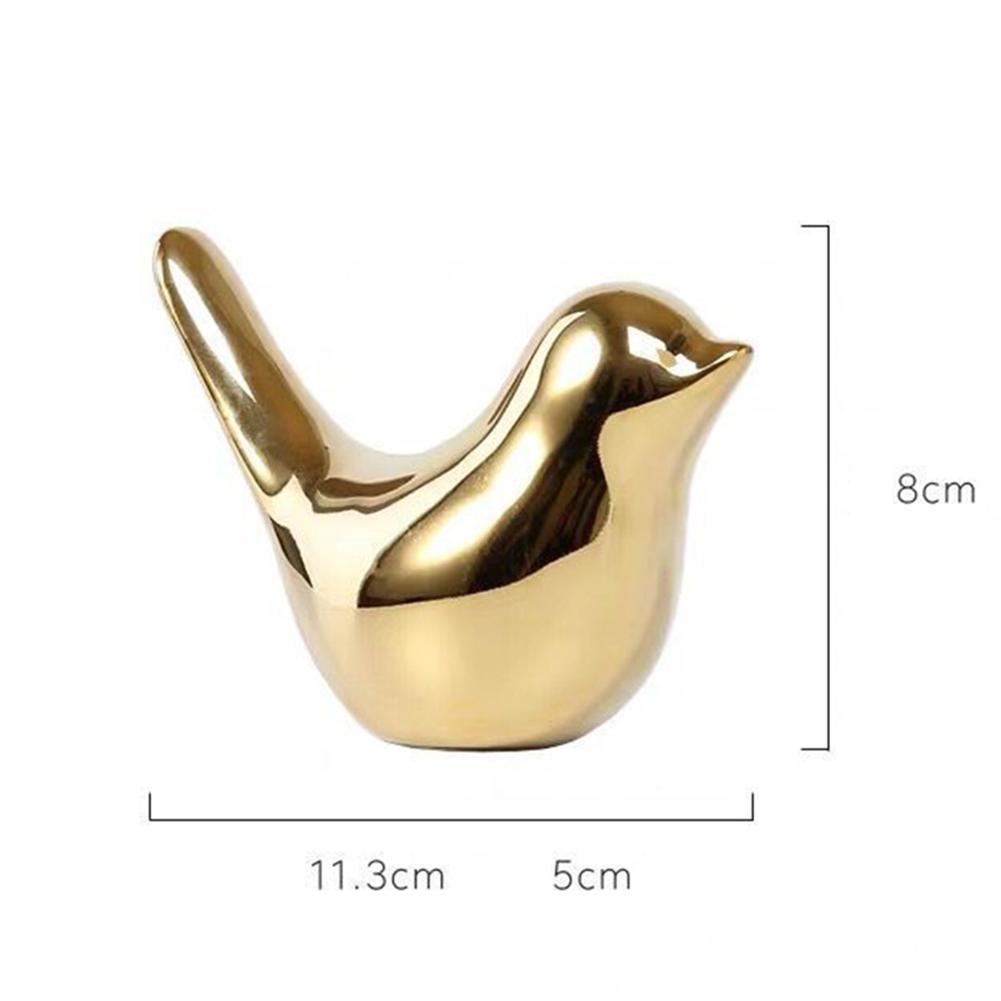 Realistyczna ceramiczna ozdoba ptaka w stylu minimalistycznym statua ptaka figurki kolekcjonerskie do wystroju biura domowego