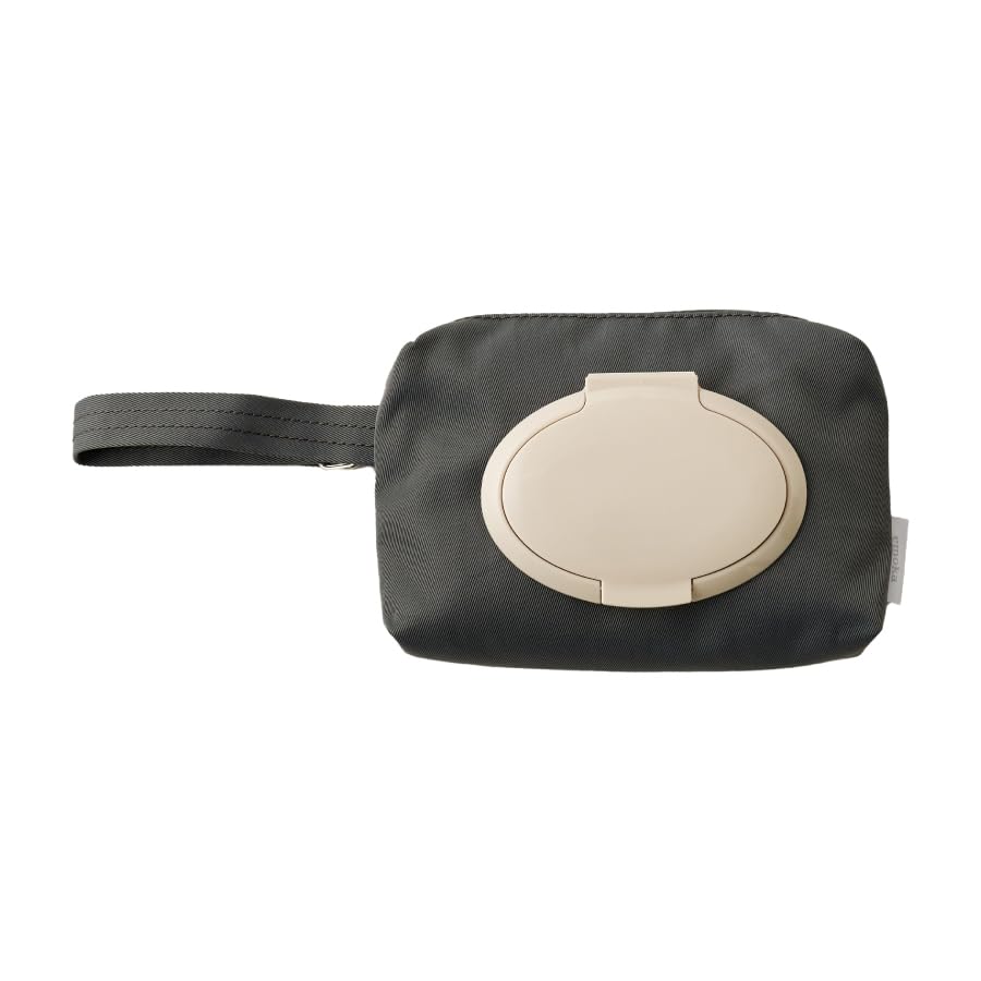 Baby Wipes Pouch with Lid (charcoal Gray)