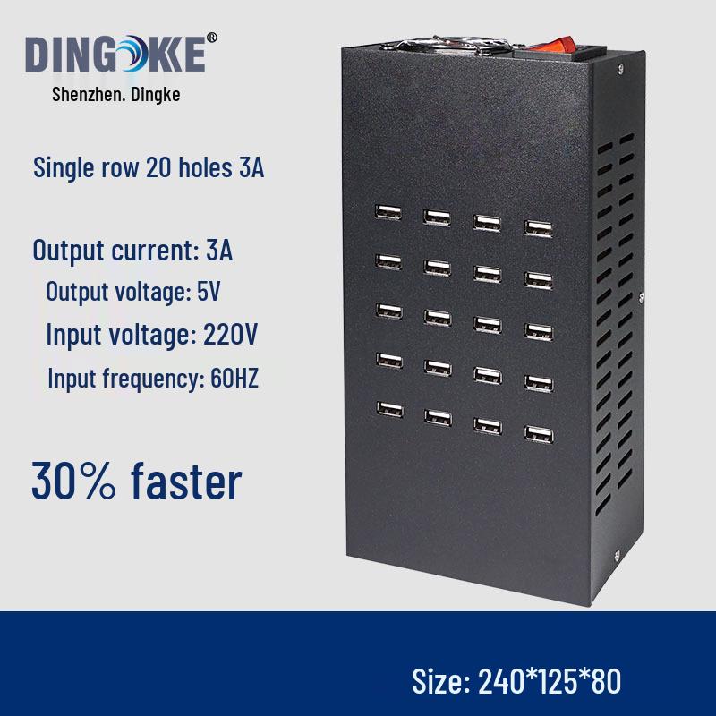 USB Multi-Port Charger: 10-100 Port Station with PD/QC3.0 Fast Charging - Charger King