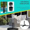 Parasol Base. Cross Base. Weatherproof. 100 X 100 X 75 Cm. Black