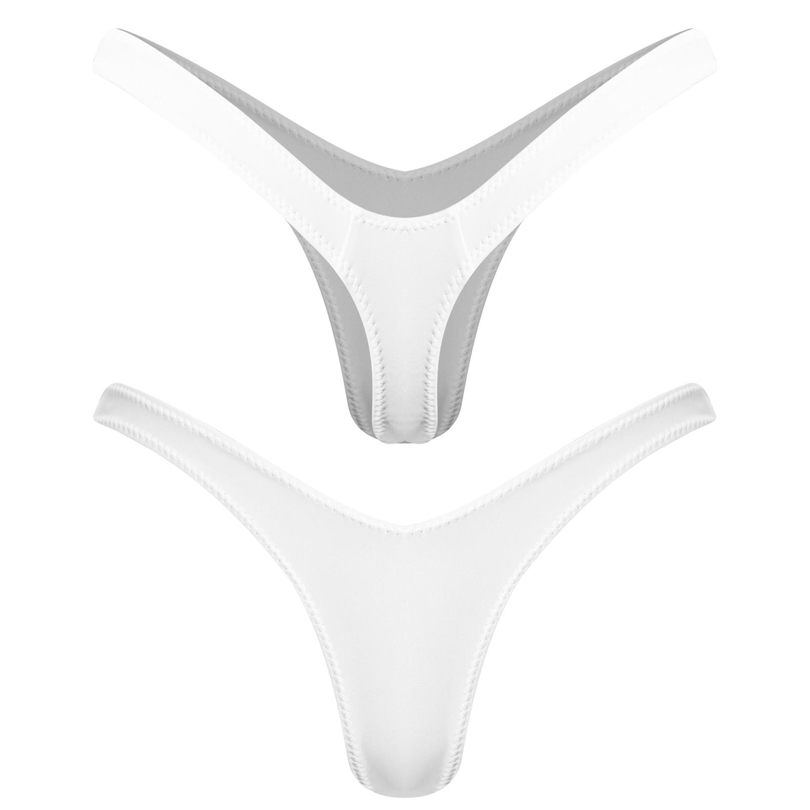 

Жіночі стрінги V-подібної форми, стрінги Т-подібного дизайну, міні-бікіні, плавки для приватного басейну, купальник, нижня білизна, нахабне покриття M білий