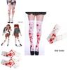 Halloween Blood Stockings For Costume Party Nurse Zombie Bloody Silk Stockings
