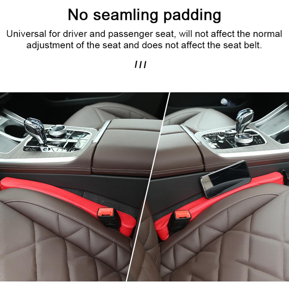 2PCS Car Seat Gaps Filler Leakproof Plugging Strips for Interior Storage Organizer Preventing