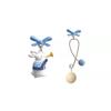 Retro Cute Asymmetrical Rabbit Ear Clips 2024 - Trendy Design for Women Without Pierced Ears
