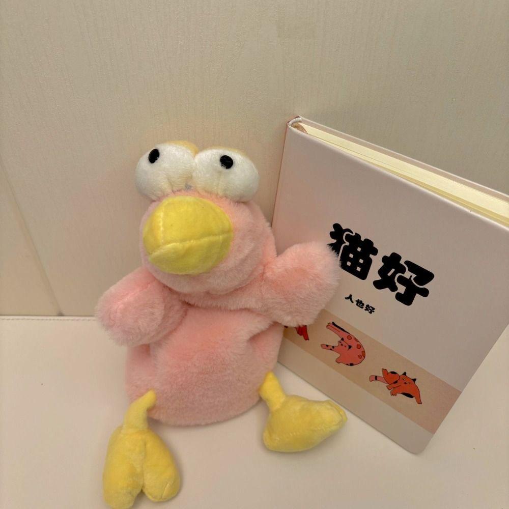 Large Capacity Plush Pencil Case Stationery Organizer Big Eyes Bird Pencil Pouch School Supplies